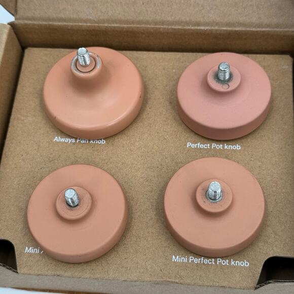 OUR PLACE Knobs Set of 4 Spice Color Always Pan Perfect Pot Cookware *Flaws - Picture 11 of 16